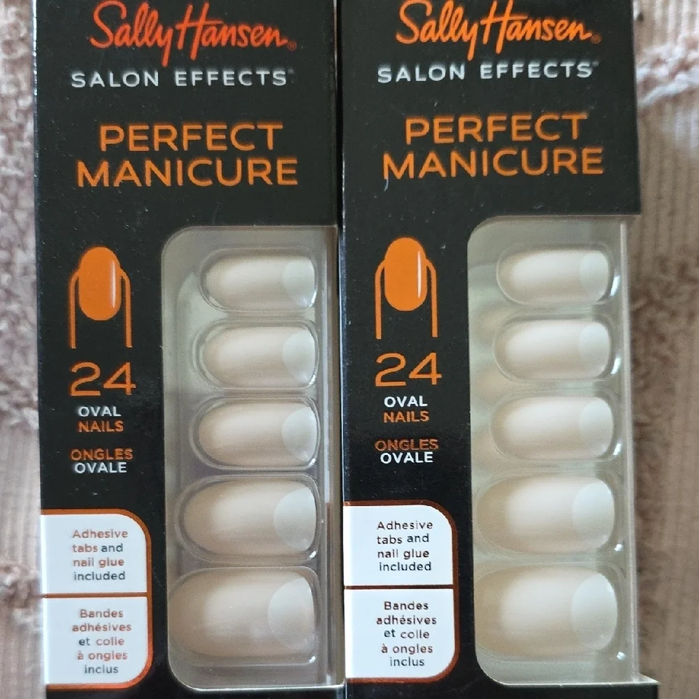 Sally Hansen Salon Effects Perfect Manicure Set Of Ten, Oval Shape, New - Picture 7 of 8